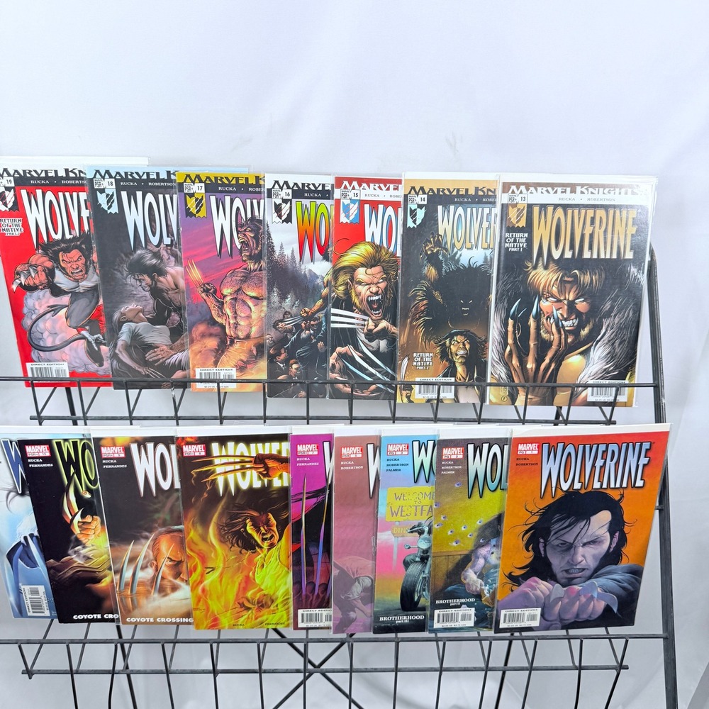 Marvel Knights Wolverine 1-3 5 7-11 13-19 Lot Greg Rucka Brotherhood Native